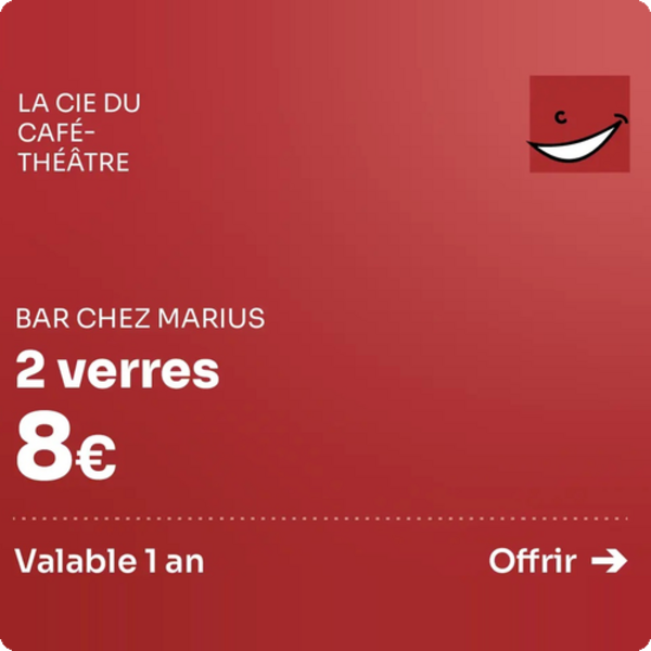 Carte Cadeau "Chez Marius" 2 verres