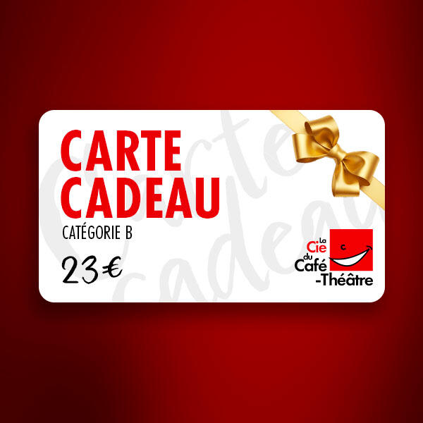Carte cadeau Catégorie B